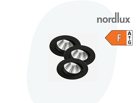 9 ST. DOWNLIGHT LED NORDLUX, FREMONT , FÖR INBYGGNAD, IP23