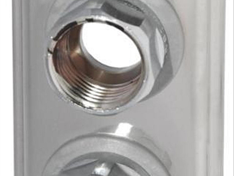 VÄGGBRICKA VATETTE 3-HÅLS FRK, 15X2.5 PEX RÖR VA 635534