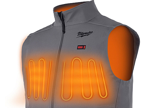 VÄRMEVÄST MILWAUKEE M12 GRÅ, HVGREY1-0 TOUGHSHELL STL. M