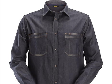 JEANSSKJORTA SNICKERS, 8555 DENIM, STL. XXL