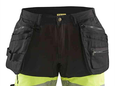 SHORTS BLÅKLÄDE, 1596-1811 SV/GUL, VARSEL, STL. C58