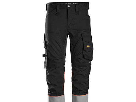 MIDJEBYXA SNICKERS 6334 SVART/ORANGE VARSEL KL1, STL. 160