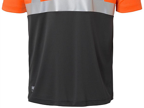 T-SHIRT HELLY HANSEN H 79254-269 ORANGE/SV, VARSEL KL1 ADDVIS STL. XS