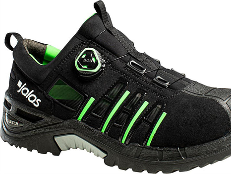 SKYDDSSKO JALAS 9925 EXALTER, EASYROLL S1P SVART/LIME STL. 35