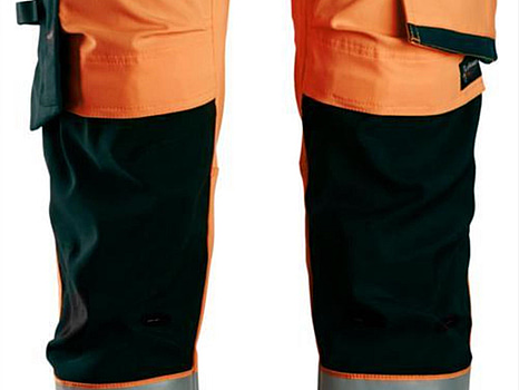 VARSELBYXA SNICKERS 6343 ORANGE/SVART VARSEL KL2, STL. 158