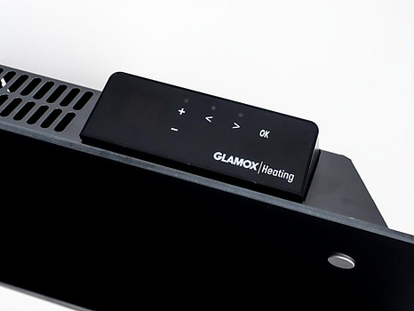 2 st. Termostat DT Glamox Heating, svart 230/400V