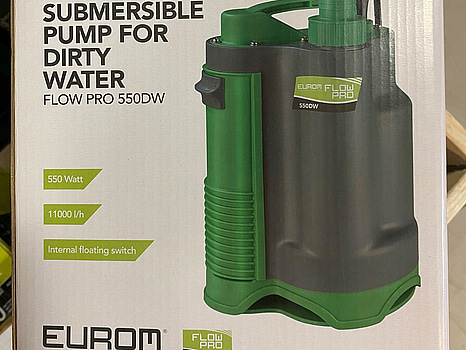 LÄNSPUMP EUROM FLOW PRO 550DW DRÄNKBAR