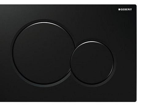 SPOLPLATTA GEBERIT, SIGMA01 SVART PLAST