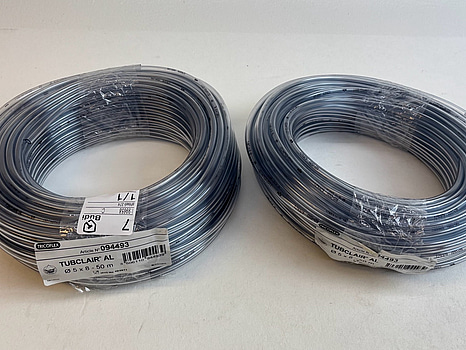 2 st. Slang Tubclair AL,  omkrets 5 x 8, 50 m