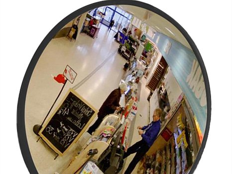 ÖVERVAKNINGSSPEGEL IS 35, 350MM SVART SARG