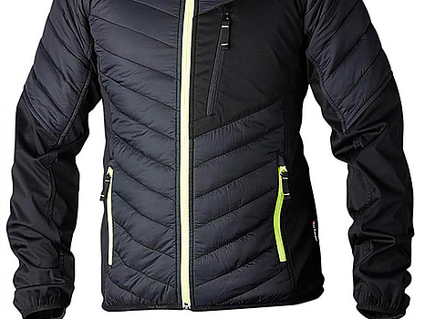 JACKA TOPSWEDE, STL. L, 355 SVART, LÄTTVIKT M HUVA