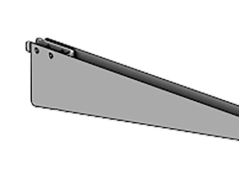 10 ST. KONSOLER FÖR TRÄHYLLA HYLLTEKNIK, 270 MM, VIT