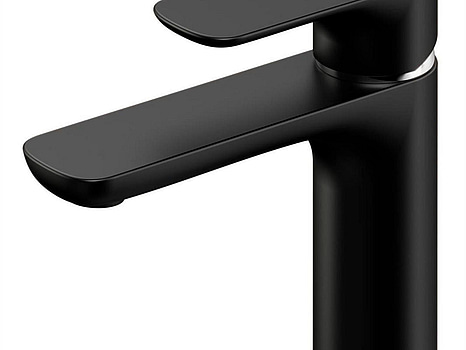 TVÄTTSTÄLLSBLANDARE GUSTAVSBERG, ESTETIC,MATT SVART. UTAN BOTTENVENT.