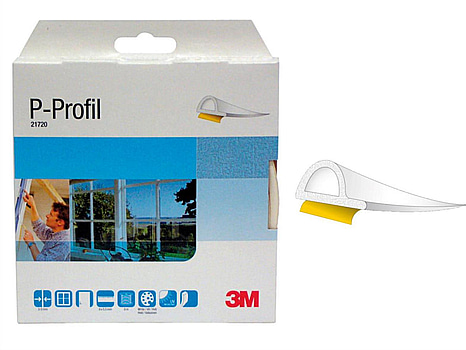 7 ST. TÄTNINGSLIST 3M, P-LIST EPDM 21740, 24M-9X5.5MM VIT SJH