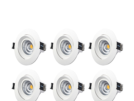 Designlight downlight tilt 6-pack