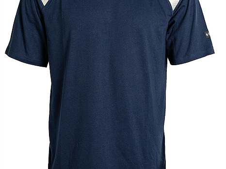 T-SHIRT TRANEMO 6379 FLAME RETARDANT, YELLOW/NAVY- STL. L