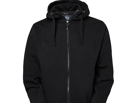 HOODJACKA FRANKLIN 225-96, SVART/GRÅ DRAGKEDJA, STL. L