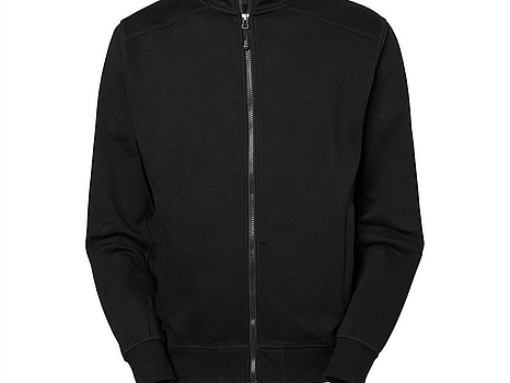 COLLEGEJACKA LINCOLN 227-96, SVART\/GRÅ DRAGKEDJA STL. XL