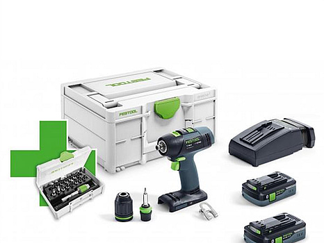 CORDLESS DRILL FESTOOL, 577188, T 18+3 HPC 4,0 I-PLUS PROMO 21