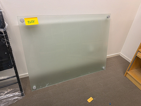 Whiteboard i glas 120x91cm