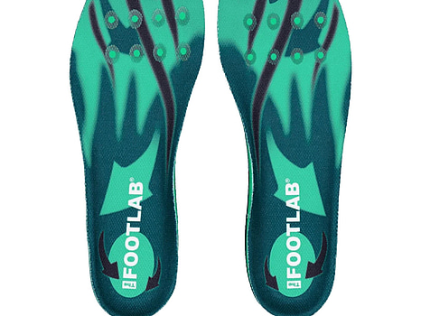 4 st. Inläggssula The footlab, Stable Track Green