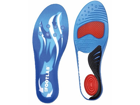 3 st. Inläggssula The footlab, Low arch blå