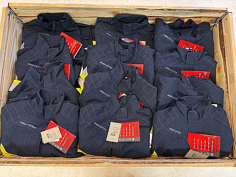 Parti med arbetsjackor Björnkläder, INHERENT VARSEL PARVOTEX 787-1 MARIN/GUL