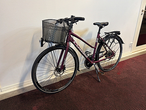 Cykel Crescent Sport Trekking, vinröd