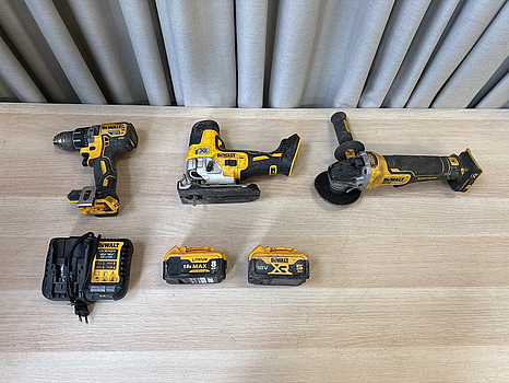 3 st batterimaskiner Dewalt