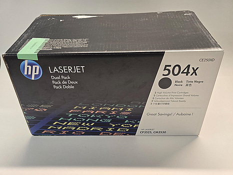 Toner 2-pack | HP 504X Lång livslängd | svart - original | LaserJet