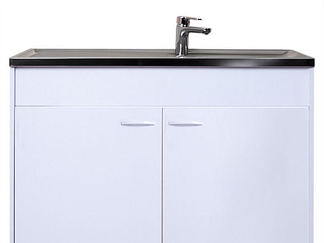 TVÄTTBÄNK RESPEKTA SAMARA MED 2 SKÅPSDÖRRAR 100X60CM VIT