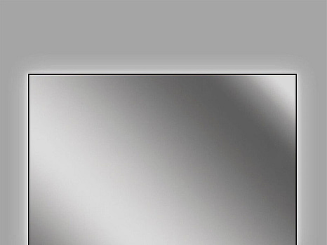 SPEGEL CAMARGUE GRYNING LED SVART 120X80CM