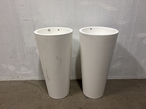 2 st. UTEKRUKA ELHO PURE STRAIGHT ROUND HIGH 41L 50X102,5CM VIT