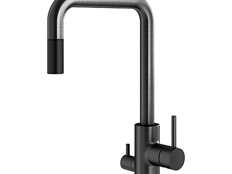 Köksblandare Camargue, Era, med diskmaskinsavstängning, Grå