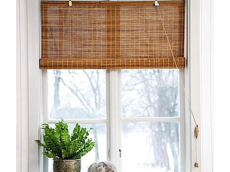 3 st. RULLGARDIN BAMBU EKFÄRGAD 100X160 CM