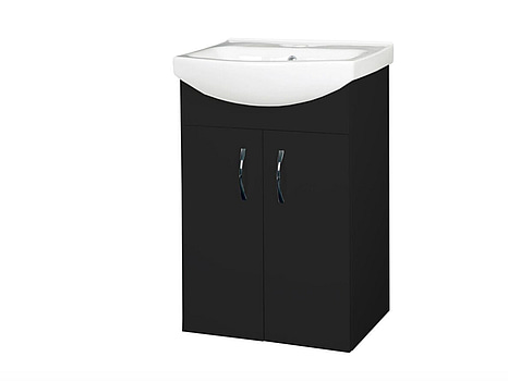 KOMMODPAKET NORTIQ SHARP 50CM MATT SVART