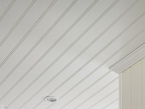 ca 33,9 kvm TAKPANEL MOELVEN REGINA PÄRLSPONT VIT 6X405X2435MM