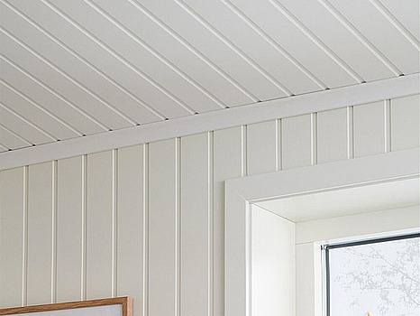 ca 26,39 kvm TAKPANEL MOELVEN REGINA KLASSISK VIT 6X405X2435MM