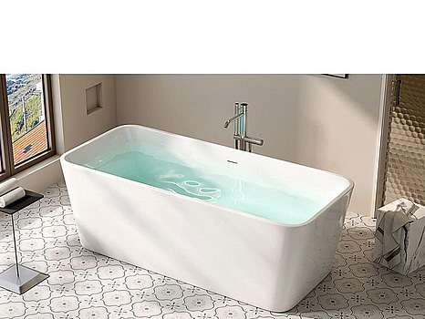 BADKAR NORTIQ, FRISTÅENDE K59 150CM VIT