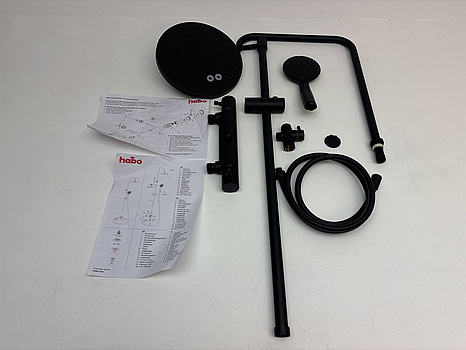 Takduschset Habo, Magnolia Svart CC160