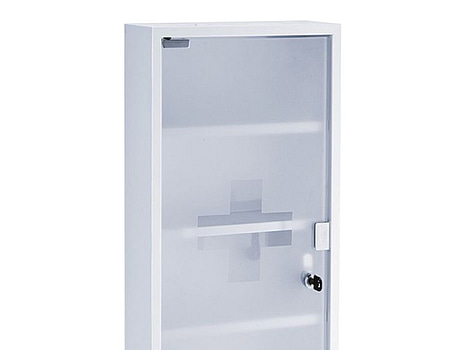 Medicinskåp Zeller, 30X12X60CM VIT