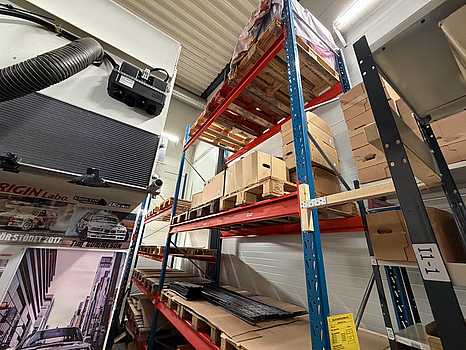 EAB Pallställage, 7 st gavlar, 30 st bärbalkar