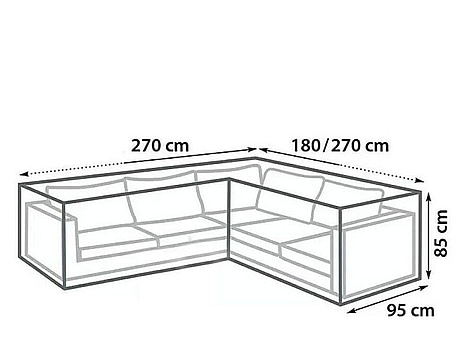 MÖBELÖVERDRAG SUNFUN TILL HÖRNSOFFA