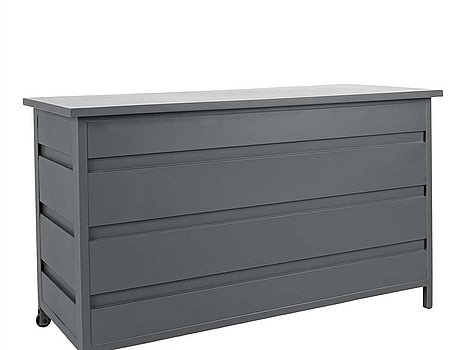 Dynbox House Nordic, Cassis, grå aluminium 240l