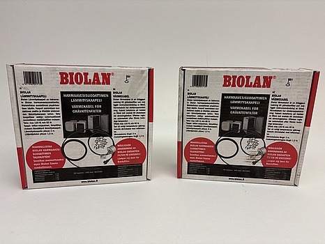 2 st. Värmekabel för gråvattenfilter Biolan