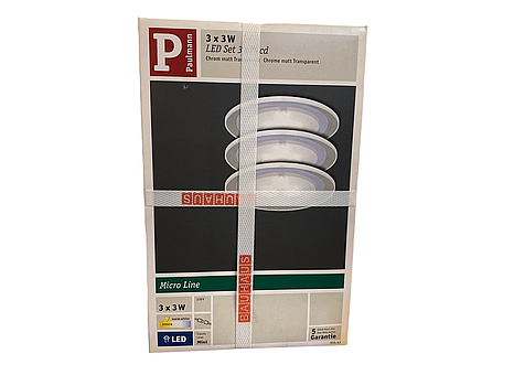 LED Spotlight Paulmann, Micro Line 3-pack, 3W
