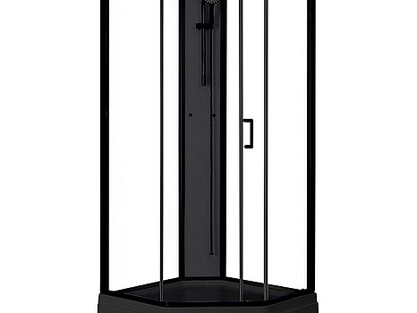 DUSCHKABIN SUNWIND ELSA 90X90X205CM SVART