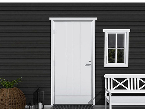 YTTERDÖRR SOLID ELEMENTS YSTAD 9X20 VÄNSTER VIT