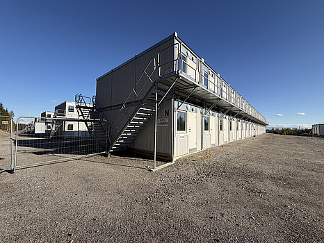 40st Bodar med 2 lägenheter i varje - Etablering N (40 modular units with 2 apartments in each – Block N)