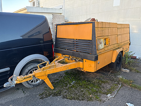 Kompressorvagn Atlas Copco - okänt skick